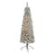 5ft. Pre-Lit Flocked Pencil Artificial Christmas Tree with Clear LED Lights